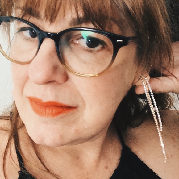 Long waterfall Crystal Earrings - Picture 2 of 4